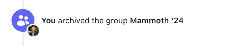 Group archive activity
