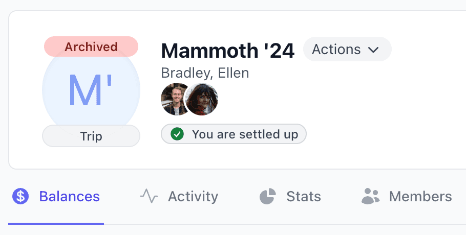Archived group