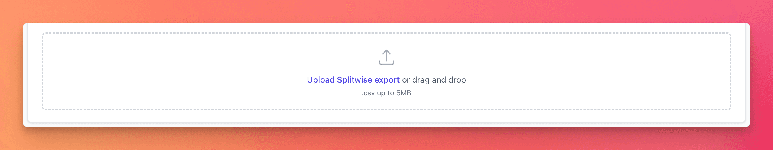 Upload export
