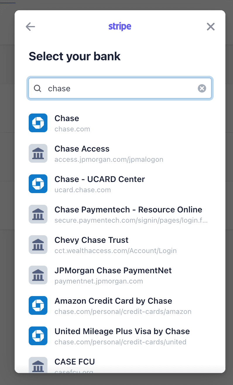 Select bank