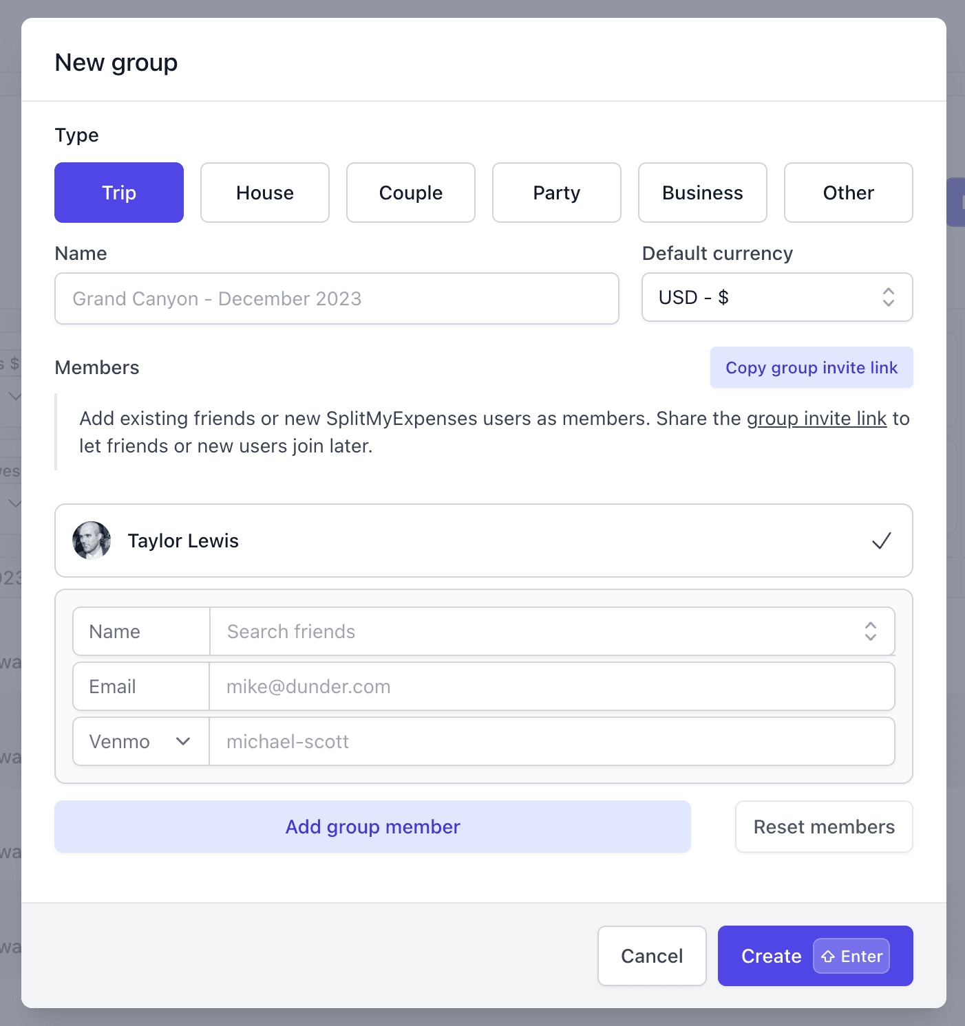 New group
