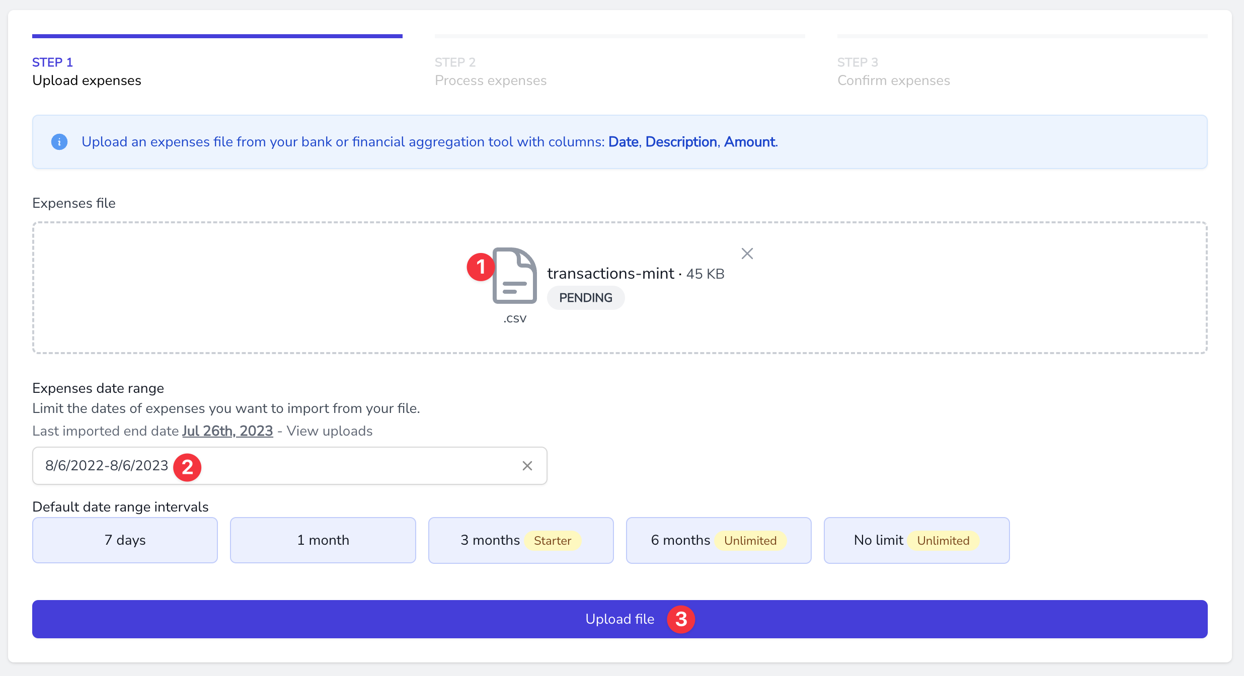 How to import expenses from SplitMyExpenses